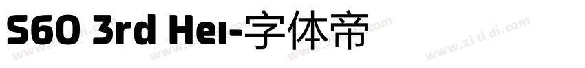 S60 3rd Hei字体转换